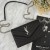 Yves Saint Laurent Clúdach Slabhra Sparán I Textured Matelasse Leathar Dubh/Silver
