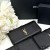 Yves Saint Laurent Mór Líne Zip Timpeall Sparán I Grained Leathar Dubh/Óir