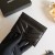 Yves Saint Laurent Monogram Cás Cárta I Matelasse Lambskin Dubh