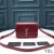 Yves Saint Laurent Beaga Solferino Satchel I Mbosca Leathair Burgúine/Óir