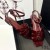 Yves Saint Laurent Ómós Sandals Maol Paitinne Leathar Burgúine
