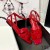 Yves Saint Laurent Ómós Sandals Maol Paitinne Leathar Dearg