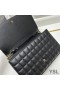 Yves Saint Laurent Cassandre Catena Portafoglio In Pelle Di Agnello Nero/Oro