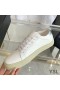 Yves Saint Laurent Tennis Classic Sneakers In Pelle Ricamata con Logo Argento Bianco/Argento