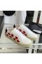 Yves Saint Laurent Tennis Classic Scarpe Da Ginnastica Stelle Ricamate In Pelle Bianco/Rosso