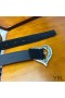 Yves Saint Laurent Cuore Cintura In Pelle Scamosciata Nero/Argento