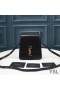 Yves Saint Laurent Kaia Nord/Sud Satchel In Pelle Conciata Al Vegetale, Nero/Oro