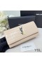 Yves Saint Laurent Grande Cassandra Decostruire Bifold Portafoglio In Coccodrillo Goffrato Pelle Di Albicocca