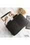 Yves Saint Laurent Grande Classico College Chain Bag In Pelle Matelasse Nero/Oro