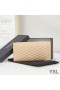 Yves Saint Laurent Grande Gaby Flap Wallet Trapuntato In Pelle Di Agnello Albicocca/Oro