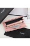 Yves Saint Laurent Grande Gaby Flap Wallet Trapuntato In Pelle Di Agnello Rosa/Oro