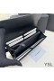 Yves Saint Laurent Grande Linea Bifold Portafoglio In Pelle A Grana Nero