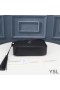 Yves Saint Laurent Lou Camera Bag In Pelle Matelassè Nero/Argento