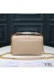 Yves Saint Laurent Medio Classico College Chain Bag In Pelle Matelasse, Albicocca, Oro