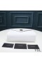 Yves Saint Laurent Media Busta Catena Sacchetto In Misto Granulare Matelasse Leather Bianco/Argento