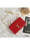 Yves Saint Laurent Media Kate Chain Bag In Pelle Rosso/Oro