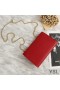 Yves Saint Laurent Media Kate Chain Bag In Pelle Rosso/Oro