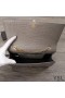 Yves Saint Laurent Media Kate Catena Borsa con Fiocco In Coccodrillo Goffrato Pelle Lucida Grigio/Oro