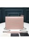 Yves Saint Laurent Media Tramonto Della Catena Di Borsa In Coccodrillo Goffrato Pelle Rosa/Argento
