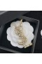 Yves Saint Laurent Opyum Spilla In Metallo, Cristallo e Strass Oro