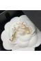 Yves Saint Laurent Opyum Orecchini In Metallo, Smalto e Cristalli Oro/Bianco