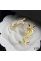 Yves Saint Laurent Opyum Orecchini In Metallo, Smalto e Cristalli Oro/Bianco