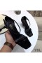 Yves Saint Laurent Opyum Sandali In vernice Nera con Tacco Nero