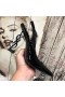 Yves Saint Laurent Opyum Slingback Pumps In vernice Nera con Tacco Nero