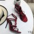 Yves Saint Laurent Cassandra Sandali In Vernice Rossa