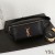 Yves Saint Laurent Classic Monogram Cintura Borsa In Pelle Martellata Nera/Oro