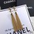 Yves Saint Laurent Loulou Orecchini Con Catena Nappe In Ottone Oro