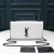 Yves Saint Laurent Media Kate Catena Di Borsa In Pelle A Grana Bianco/Nero