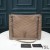 Yves Saint Laurent Media Niki Shopping Bag In Stropicciato Vintage In Pelle Albicocca/Argento