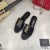 Yves Saint Laurent Monogram Diapositive In Pelle Di Vitello Nero