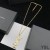 Yves Saint Laurent Opyum Collana Con Pendente In Metallo Oro
