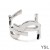 Yves Saint Laurent Opyum Twist Bracciale In Metallo Argento