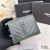 Yves Saint Laurent Piccolo Cassandra Bifold Portafoglio In Stropicciato Matelasse In Pelle Verde