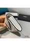 イヴ-サンローランの大型フラップモノグラム財布、粒度のMatelasse革のホワイト/ブラック