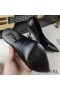 イヴ-サンローランOpyumンスポーターの新モデ黒ヒール黒