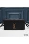 Yves Saint Laurent Kate-99 Kjede Bag I Diamond-Vattert Lammeskinn Svart/Gull