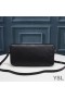 Yves Saint Laurent Kate-99 Kjede Bag I Diamond-Vattert Lammeskinn Svart/Gull
