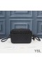 Yves Saint Laurent Lou Kamera Bag I Vattert Skinn Sort/Gull