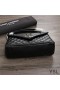 Yves Saint Laurent Middels College Kjede Bag I Strukturert Blandet Matelasse Skinn Sort/Sølv