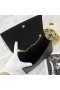 Yves Saint Laurent Middels Kate Kjede Pose med Dusk I Skinn Sort/Gull