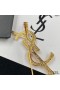Yves Saint Laurent Opyum Brooch In Metal, Enamel and Crystals Gold/White