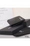 Yves Saint Laurent Tiny Monogram East/West Wallet In Smooth Leather Black/Silver