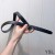 Yves Saint Laurent Monogram Belte Med Square Spenne I Glatt Skinn Sort/Gull