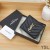 Yves Saint Laurent Monogram Klaff Kortet Tilfelle I Slipt Matelasse Skinn Sort/Gull