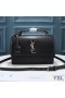 Torba Yves Saint Laurent Medium Sunset Z gładkiej skóry Czarne/w kolorze srebrnym