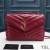 Torba-łańcuch Yves Saint Laurent Medium Loulou ze skóry Y Matelasse Czerwony/złoty kolor